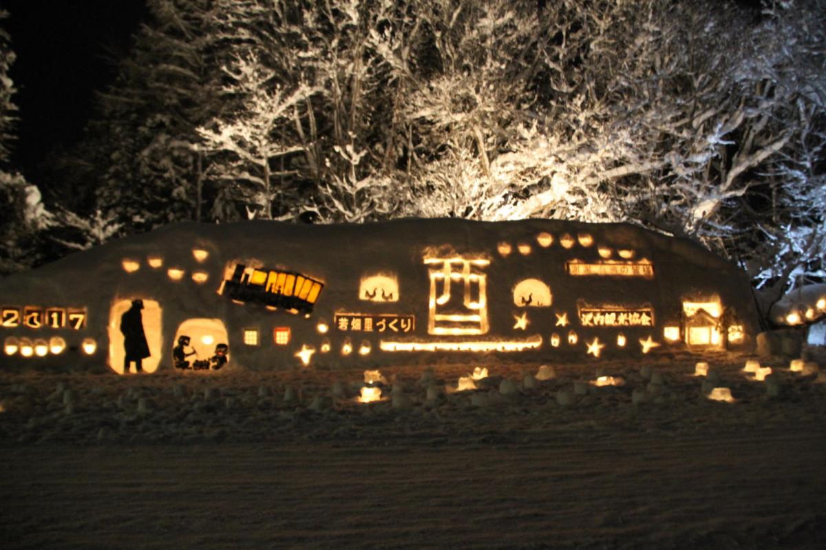 北上市雪あかり 2017 2017/02/11