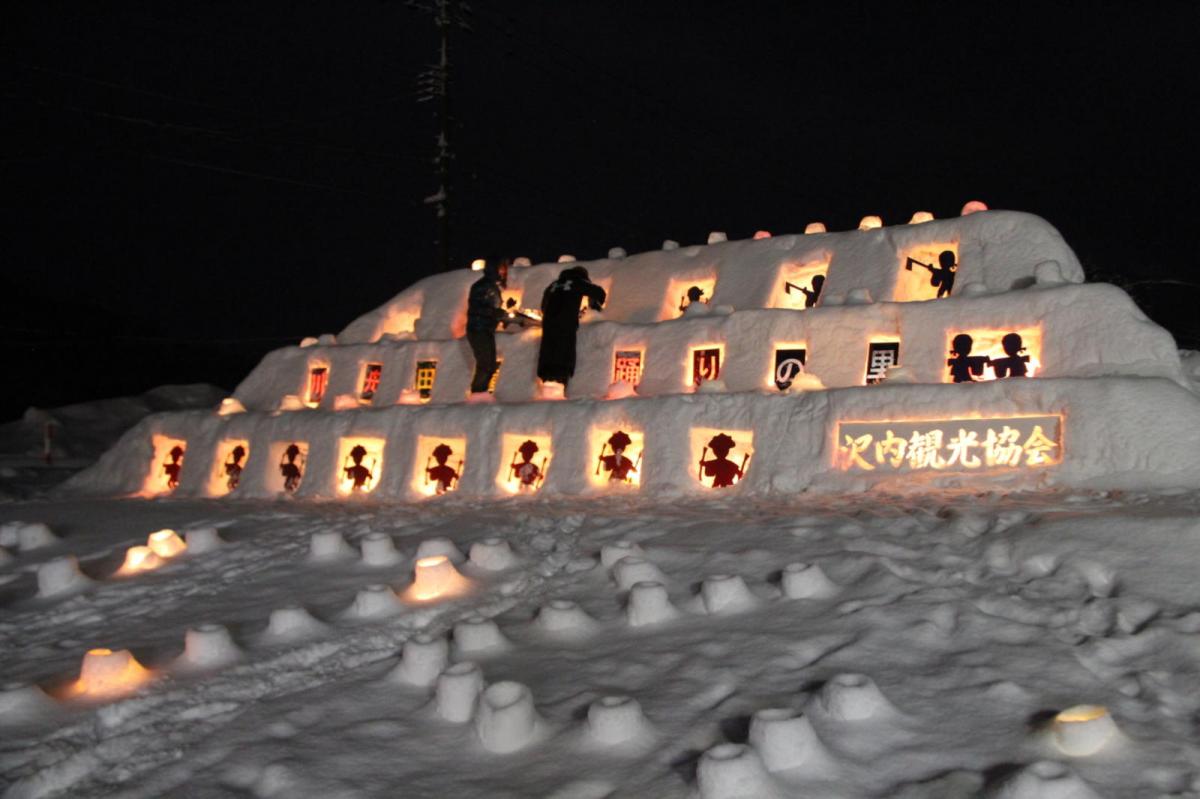 北上市雪あかり 2017 2017/02/11