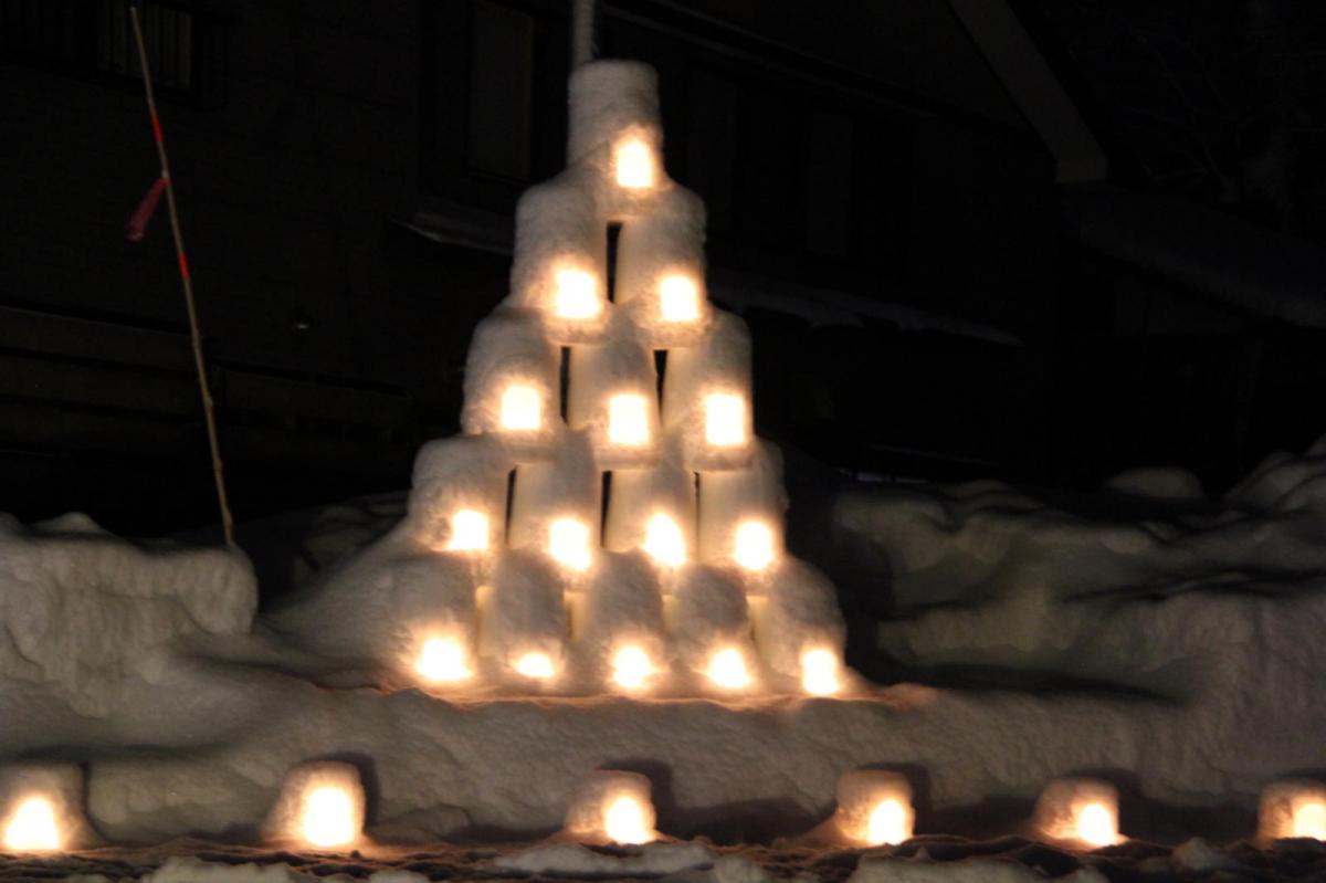 北上市雪あかり 2017 2017/02/11