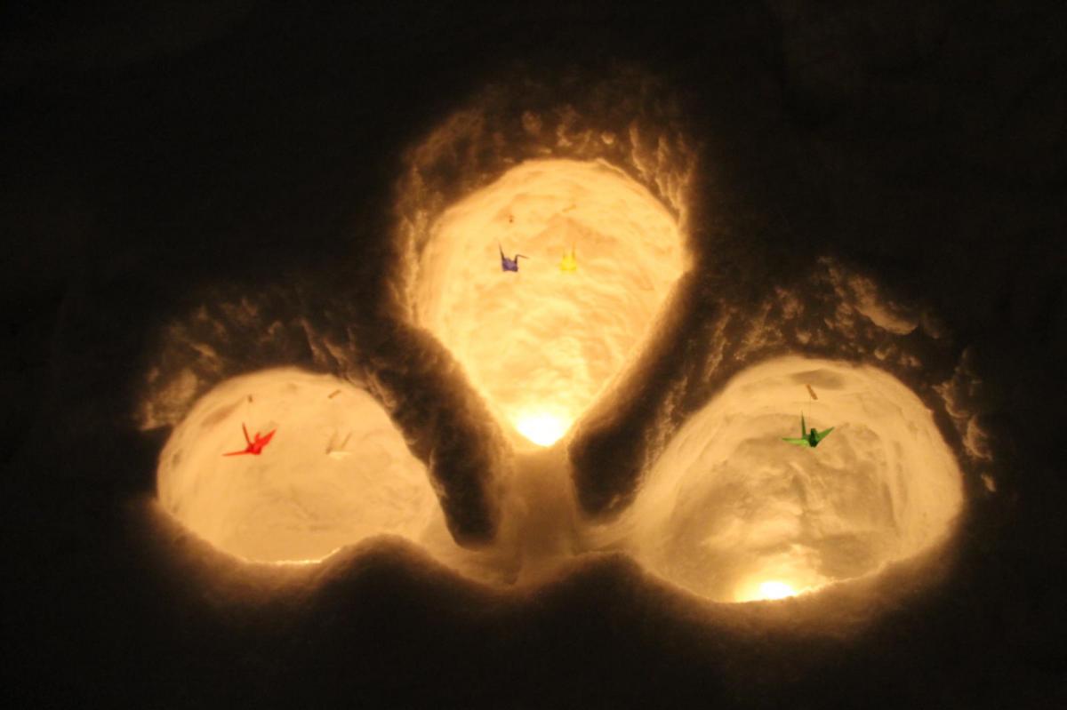 北上市雪あかり 2017 2017/02/11