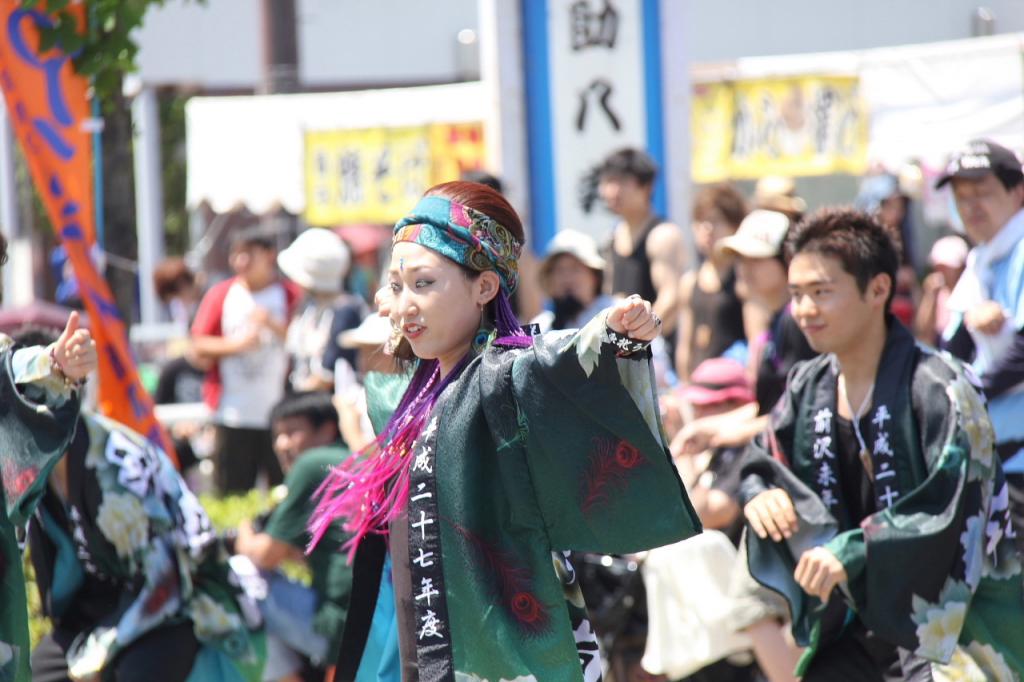 奥州前沢よさこいFesta11中編（奥州前沢よさこいフェスタ2015) 2015/07/12