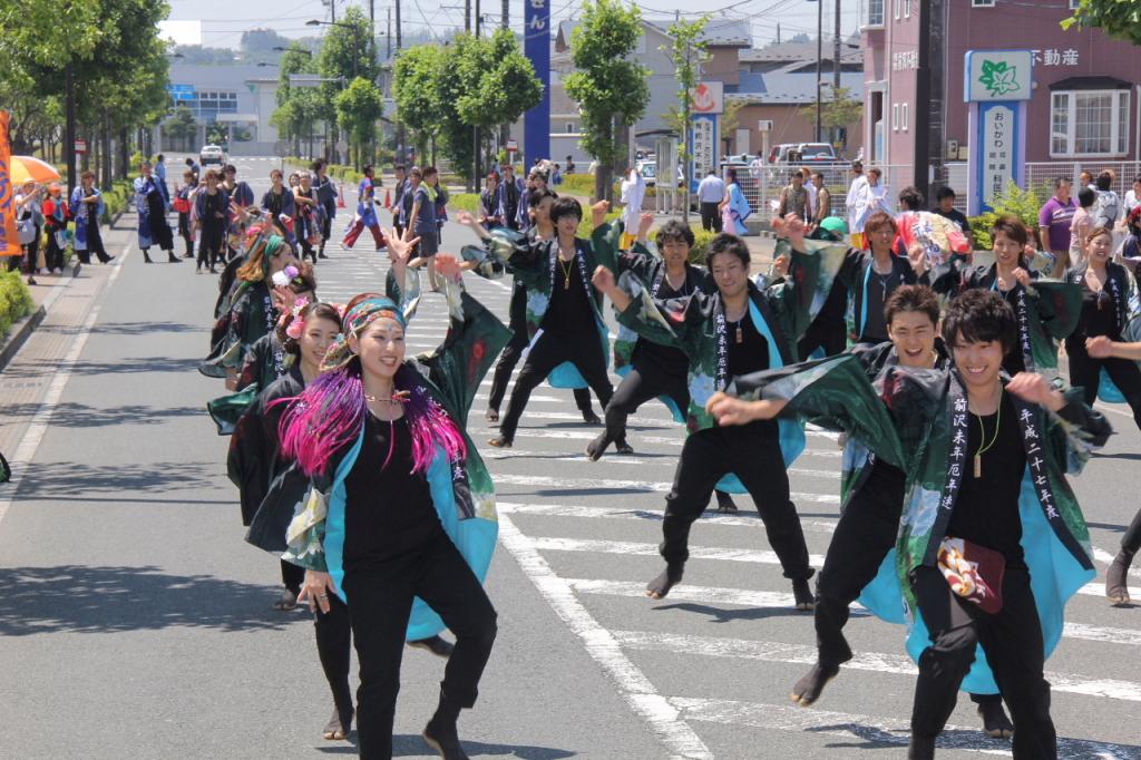 奥州前沢よさこいFesta11中編（奥州前沢よさこいフェスタ2015) 2015/07/12