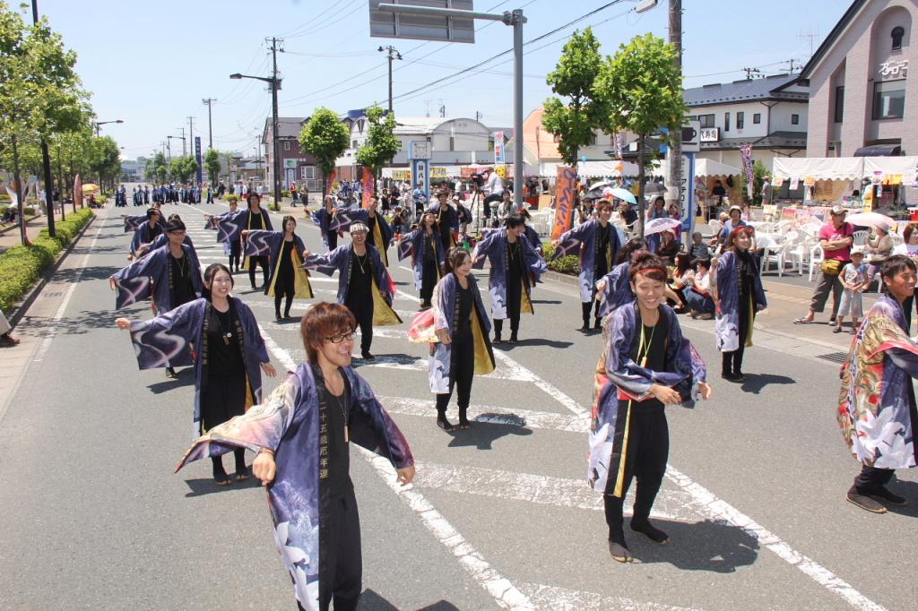 奥州前沢よさこいFesta11中編（奥州前沢よさこいフェスタ2015) 2015/07/12