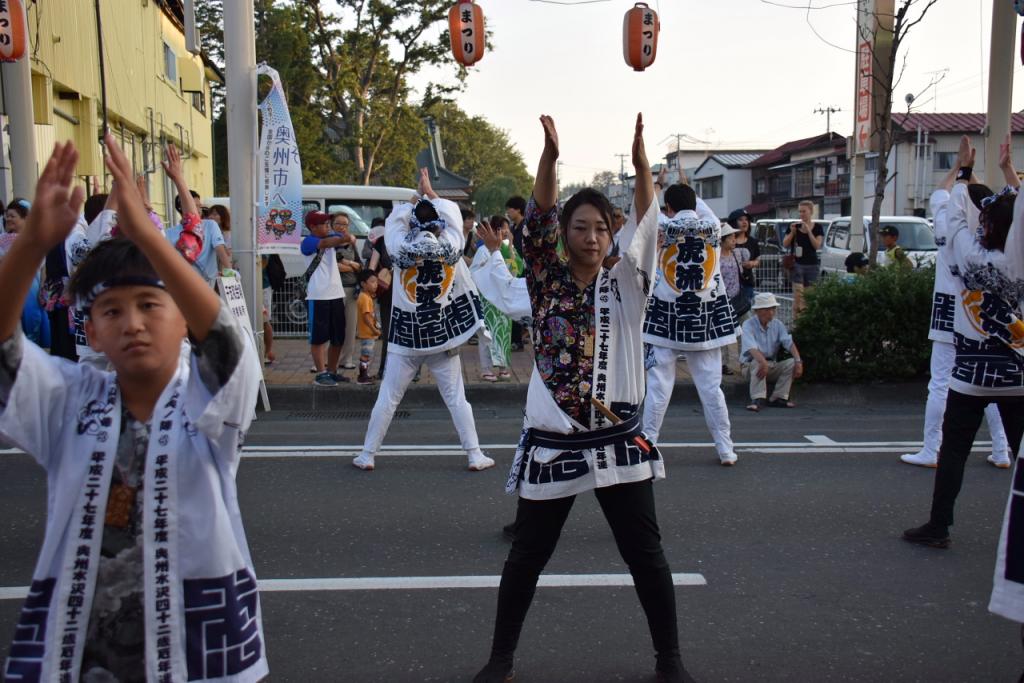 奥州水沢夏まつり2015前編 子供みこし・地方太鼓・干支和まつり・水沢ざっつぁか 2015/08/01