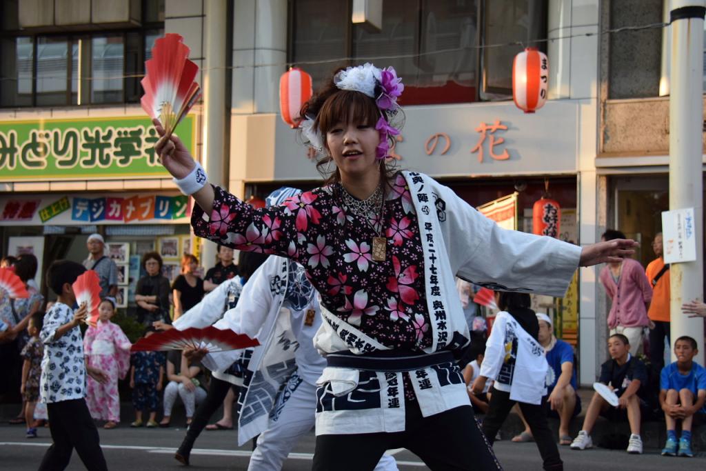 奥州水沢夏まつり2015前編 子供みこし・地方太鼓・干支和まつり・水沢ざっつぁか 2015/08/01