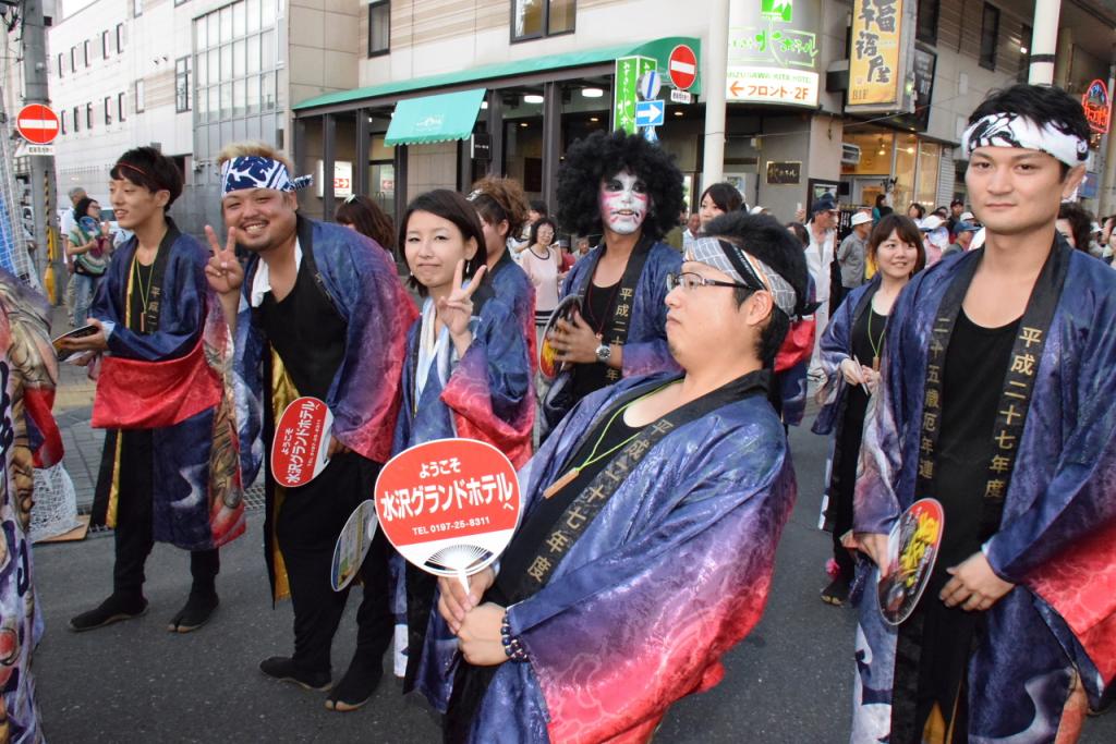奥州水沢夏まつり2015前編 子供みこし・地方太鼓・干支和まつり・水沢ざっつぁか 2015/08/01