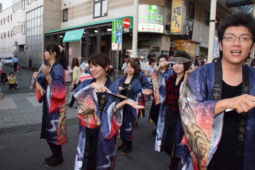 奥州水沢夏まつり2015前編 子供みこし・地方太鼓・干支和まつり・水沢ざっつぁか 2015/08/01