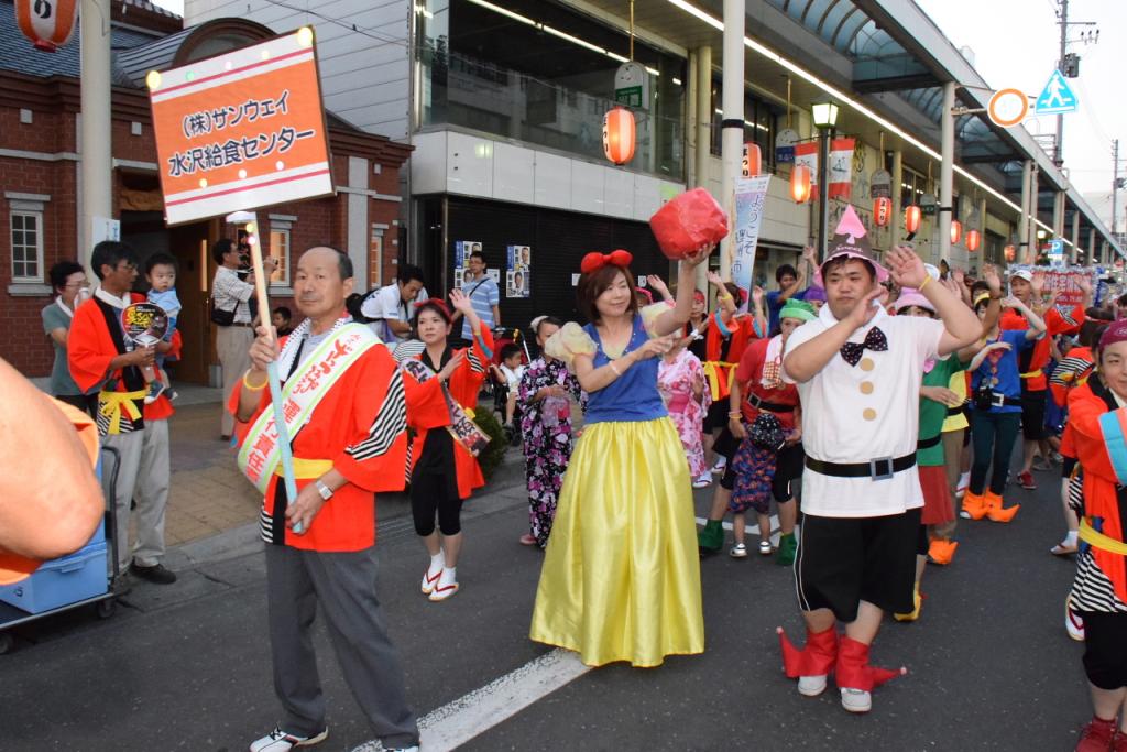 奥州水沢夏まつり2015前編 子供みこし・地方太鼓・干支和まつり・水沢ざっつぁか 2015/08/01