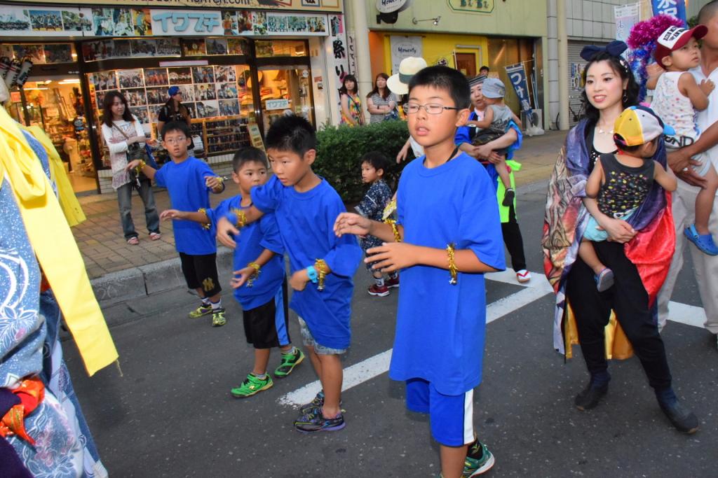 奥州水沢夏まつり2015前編 子供みこし・地方太鼓・干支和まつり・水沢ざっつぁか 2015/08/01