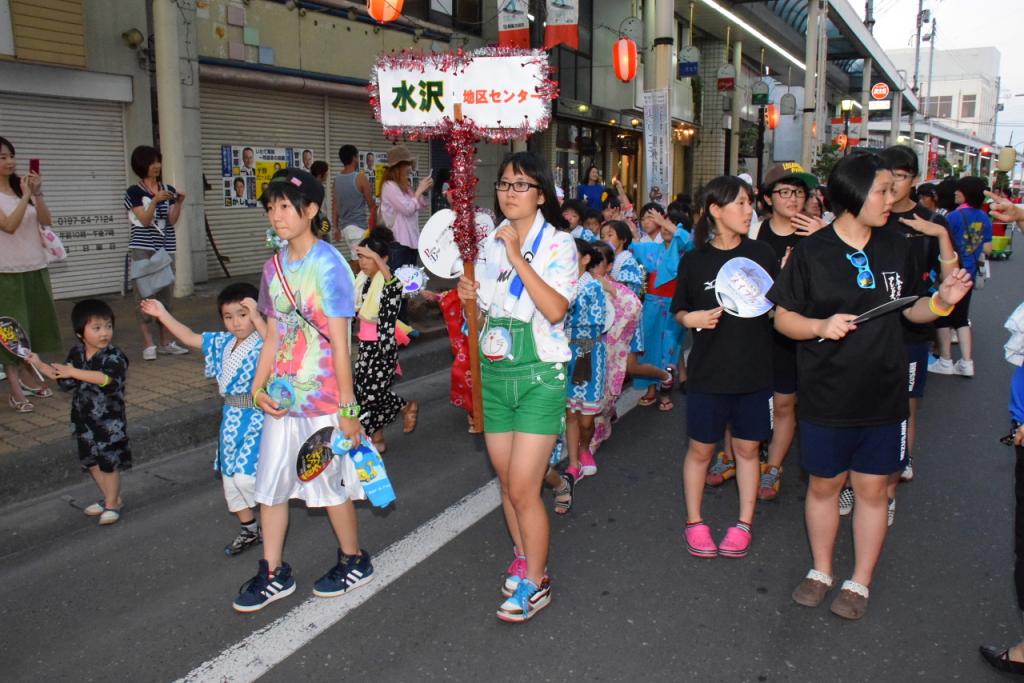 奥州水沢夏まつり2015前編 子供みこし・地方太鼓・干支和まつり・水沢ざっつぁか 2015/08/01