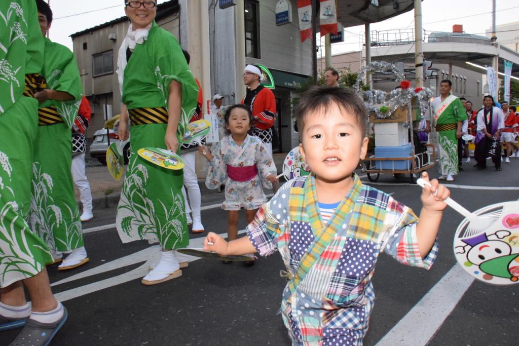 奥州水沢夏まつり2015前編 子供みこし・地方太鼓・干支和まつり・水沢ざっつぁか 2015/08/01