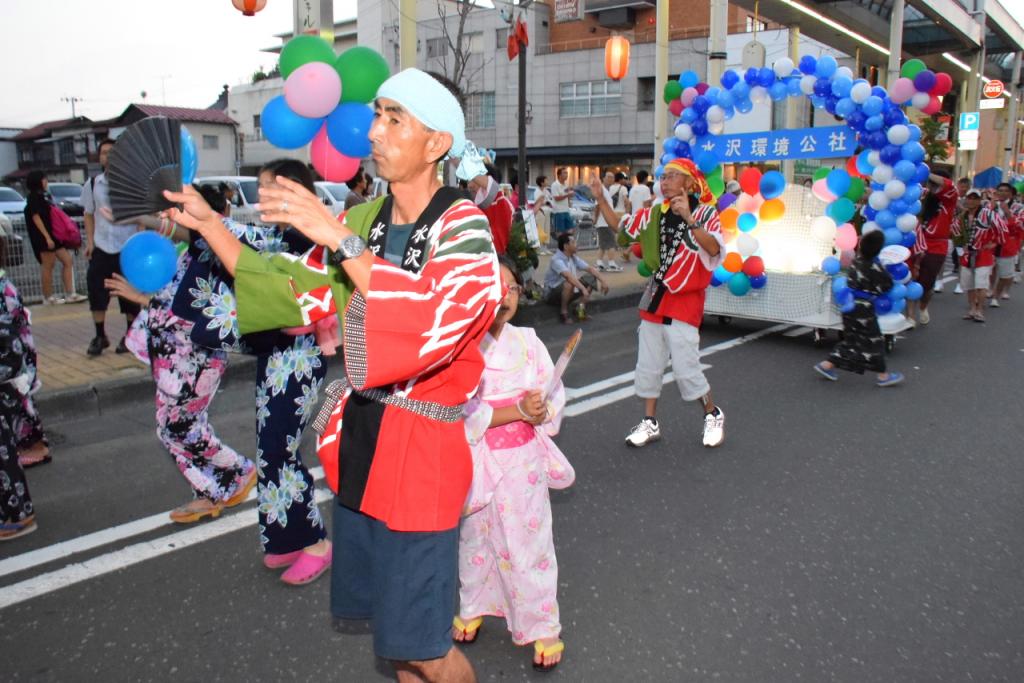 奥州水沢夏まつり2015前編 子供みこし・地方太鼓・干支和まつり・水沢ざっつぁか 2015/08/01