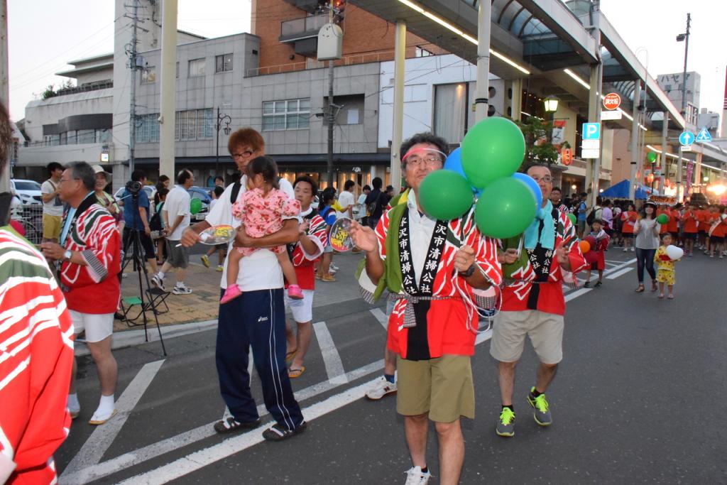 奥州水沢夏まつり2015前編 子供みこし・地方太鼓・干支和まつり・水沢ざっつぁか 2015/08/01