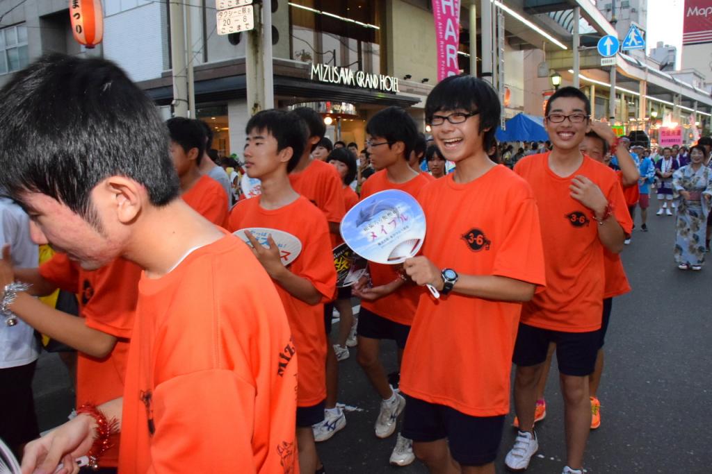 奥州水沢夏まつり2015前編 子供みこし・地方太鼓・干支和まつり・水沢ざっつぁか 2015/08/01