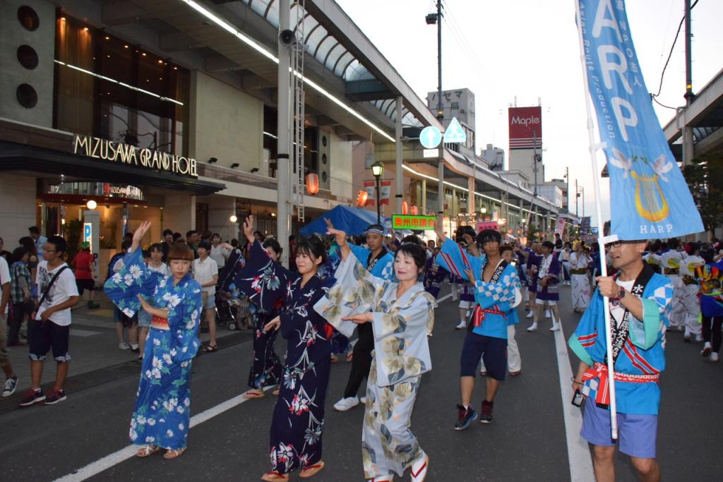 奥州水沢夏まつり2015前編 子供みこし・地方太鼓・干支和まつり・水沢ざっつぁか 2015/08/01