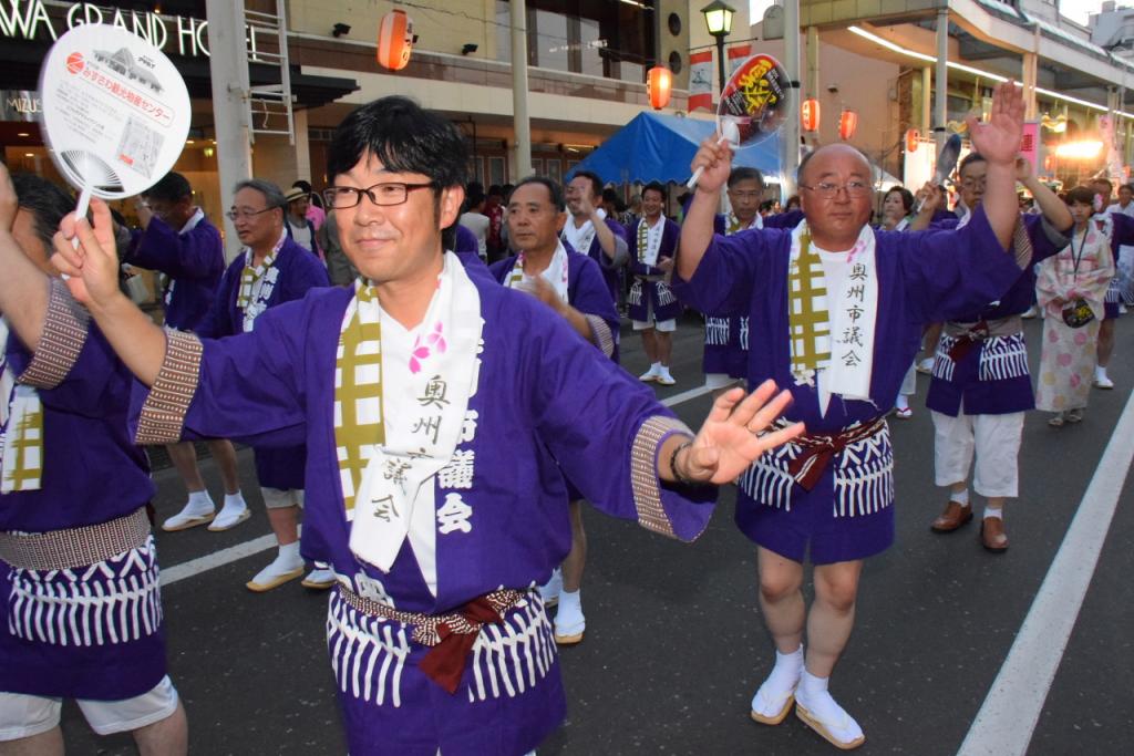 奥州水沢夏まつり2015前編 子供みこし・地方太鼓・干支和まつり・水沢ざっつぁか 2015/08/01