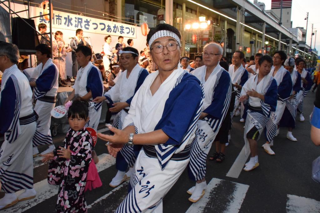 奥州水沢夏まつり2015前編 子供みこし・地方太鼓・干支和まつり・水沢ざっつぁか 2015/08/01