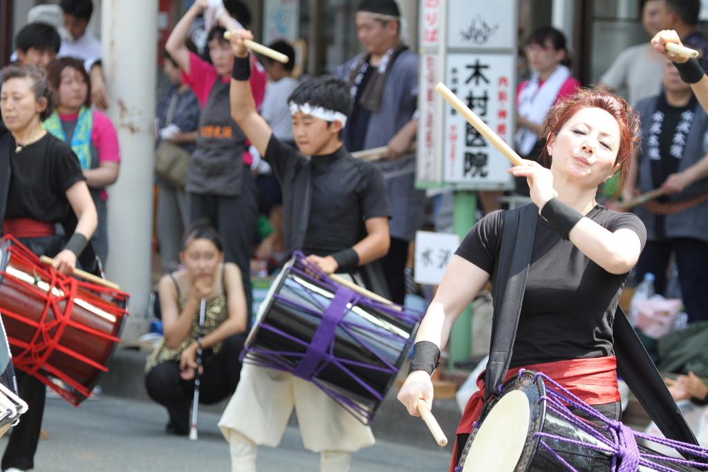 奥州水沢夏まつり2015後編 子供みこし・地方太鼓・干支和まつり・水沢ざっつぁか 2015/08/01