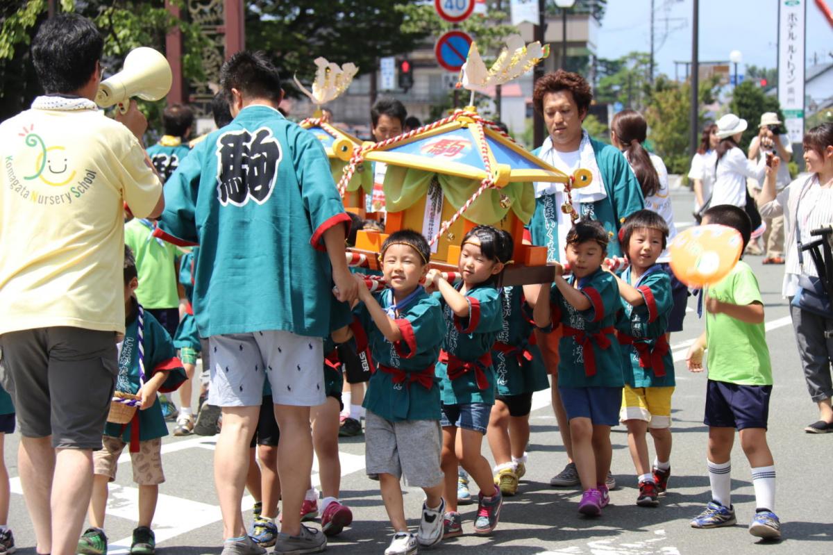 奥州水沢夏まつり2016 子供みこし・地方太鼓・干支和まつり・水沢ざっつぁかまつり 2016/08/06