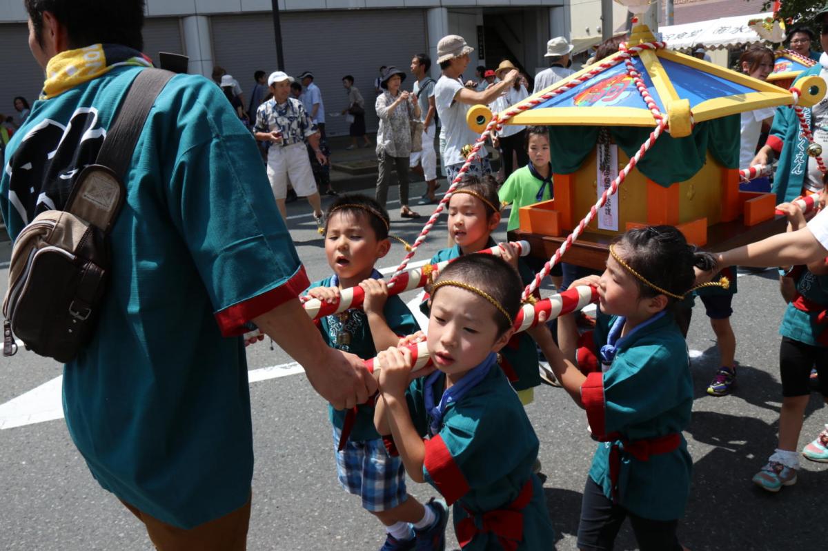 奥州水沢夏まつり2016 子供みこし・地方太鼓・干支和まつり・水沢ざっつぁかまつり 2016/08/06