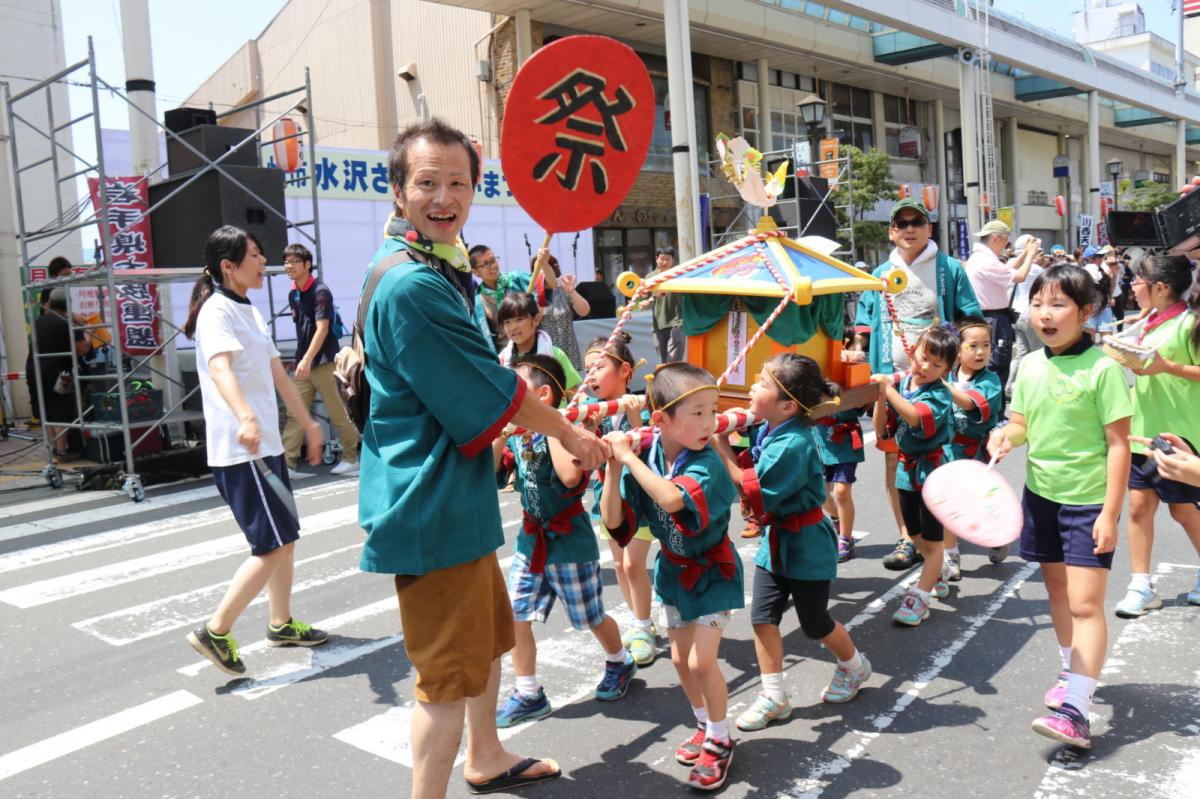 奥州水沢夏まつり2016 子供みこし・地方太鼓・干支和まつり・水沢ざっつぁかまつり 2016/08/06