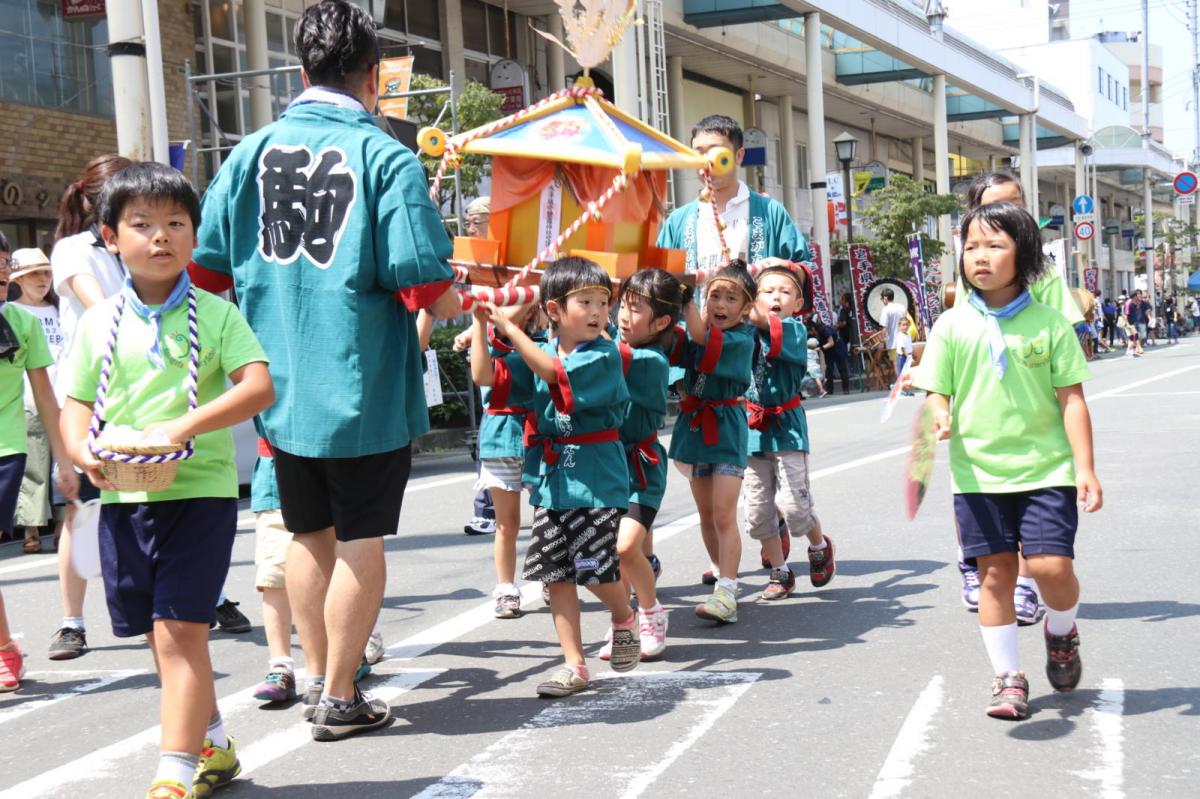 奥州水沢夏まつり2016 子供みこし・地方太鼓・干支和まつり・水沢ざっつぁかまつり 2016/08/06