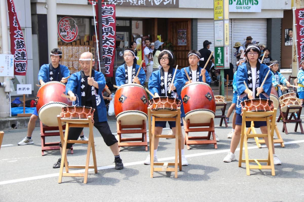 奥州水沢夏まつり2016 子供みこし・地方太鼓・干支和まつり・水沢ざっつぁかまつり 2016/08/06