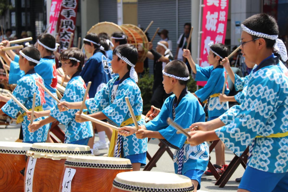 奥州水沢夏まつり2016 子供みこし・地方太鼓・干支和まつり・水沢ざっつぁかまつり 2016/08/06