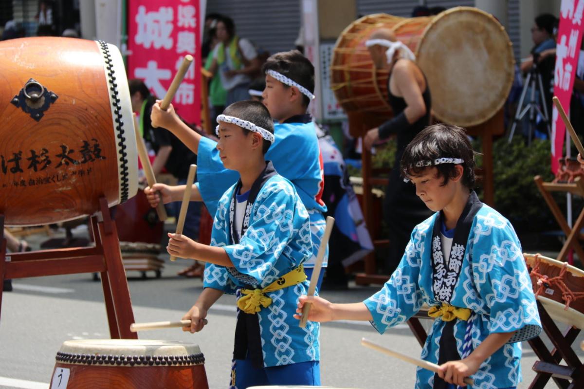 奥州水沢夏まつり2016 子供みこし・地方太鼓・干支和まつり・水沢ざっつぁかまつり 2016/08/06