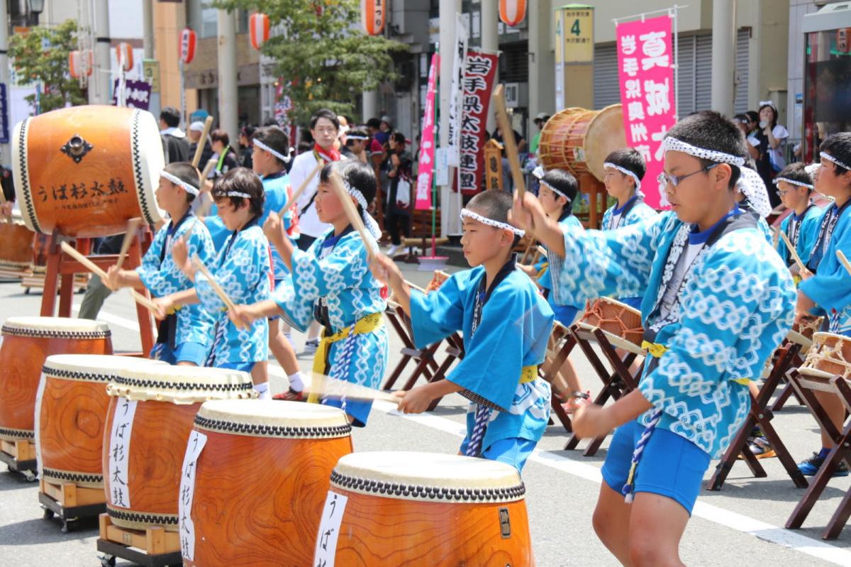 奥州水沢夏まつり2016 子供みこし・地方太鼓・干支和まつり・水沢ざっつぁかまつり 2016/08/06