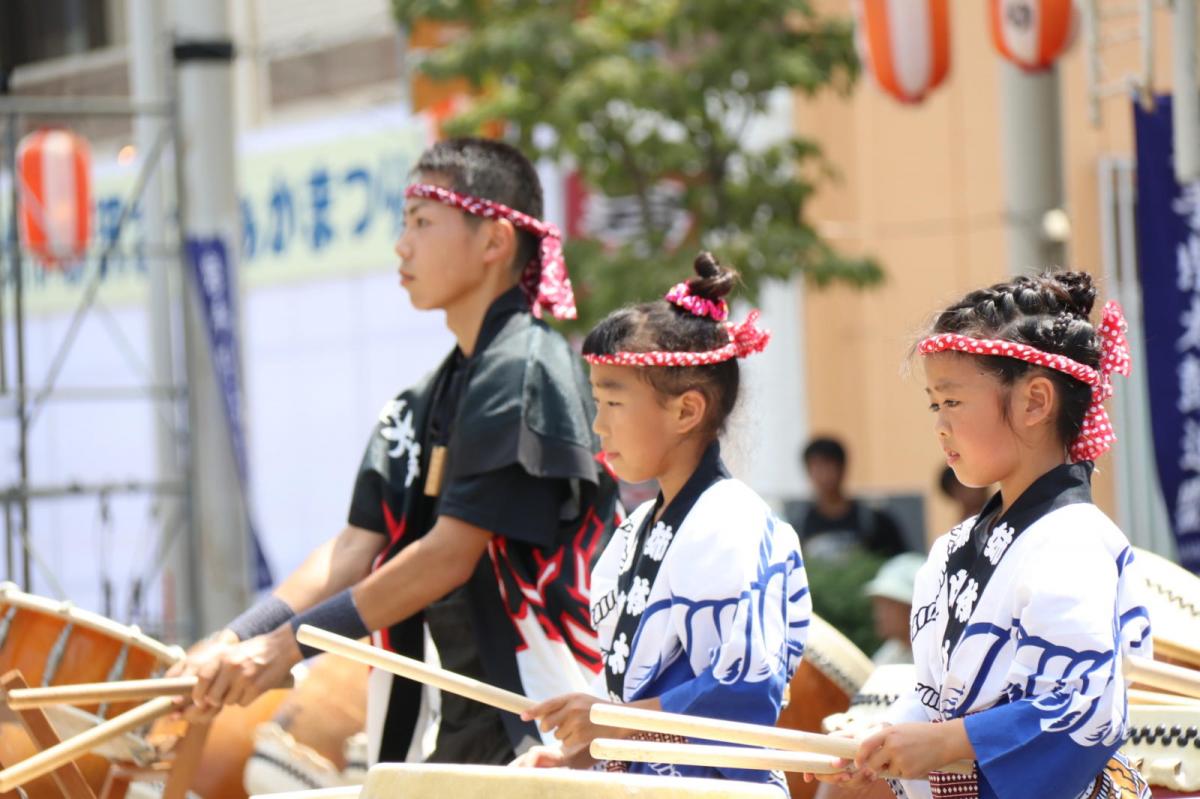 奥州水沢夏まつり2016 子供みこし・地方太鼓・干支和まつり・水沢ざっつぁかまつり 2016/08/06