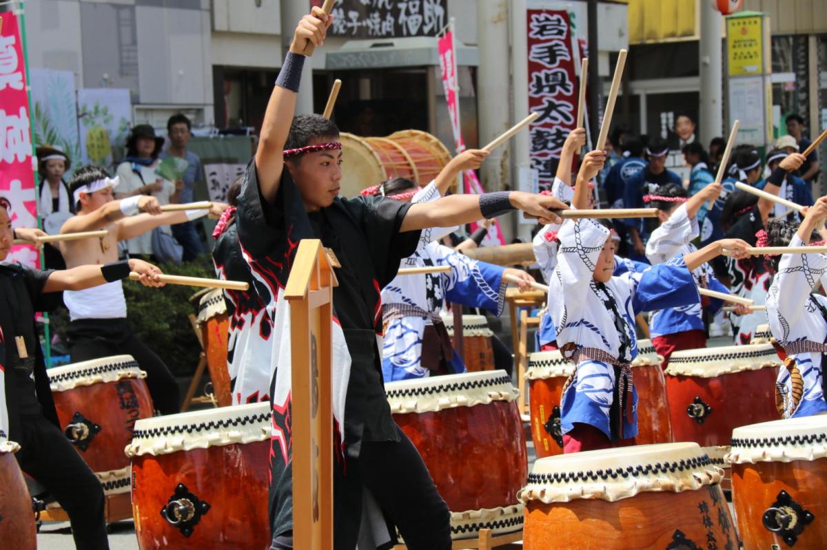 奥州水沢夏まつり2016 子供みこし・地方太鼓・干支和まつり・水沢ざっつぁかまつり 2016/08/06