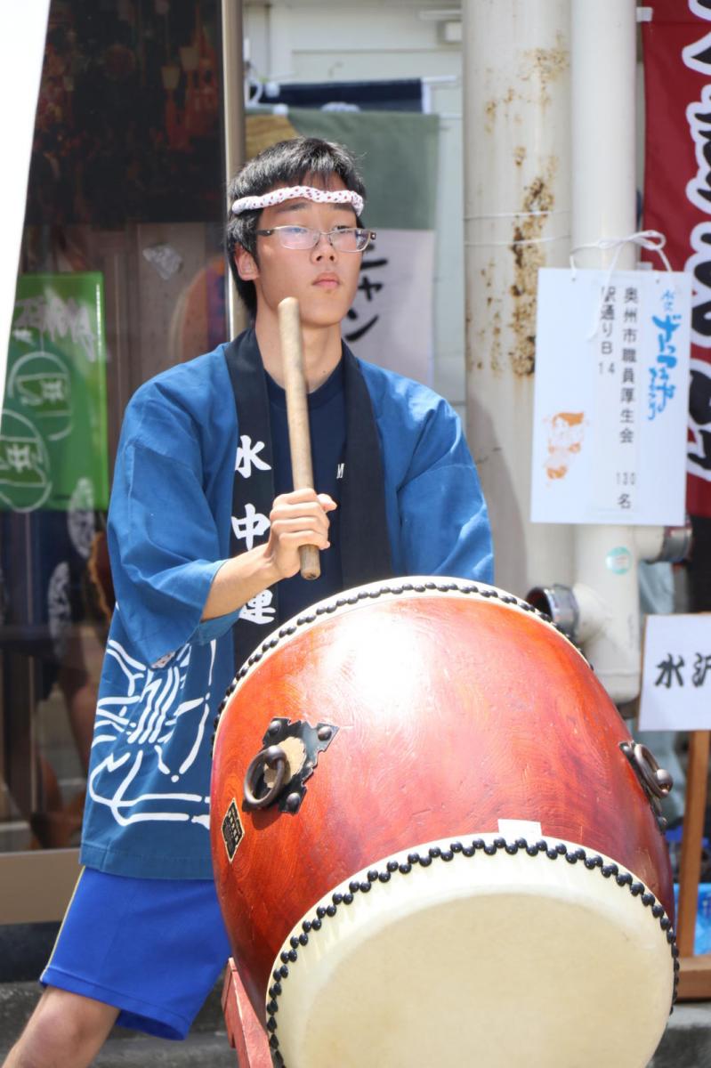 奥州水沢夏まつり2016 子供みこし・地方太鼓・干支和まつり・水沢ざっつぁかまつり 2016/08/06