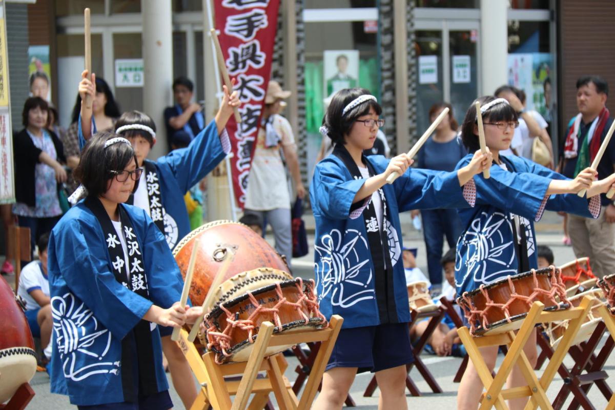 奥州水沢夏まつり2016 子供みこし・地方太鼓・干支和まつり・水沢ざっつぁかまつり 2016/08/06