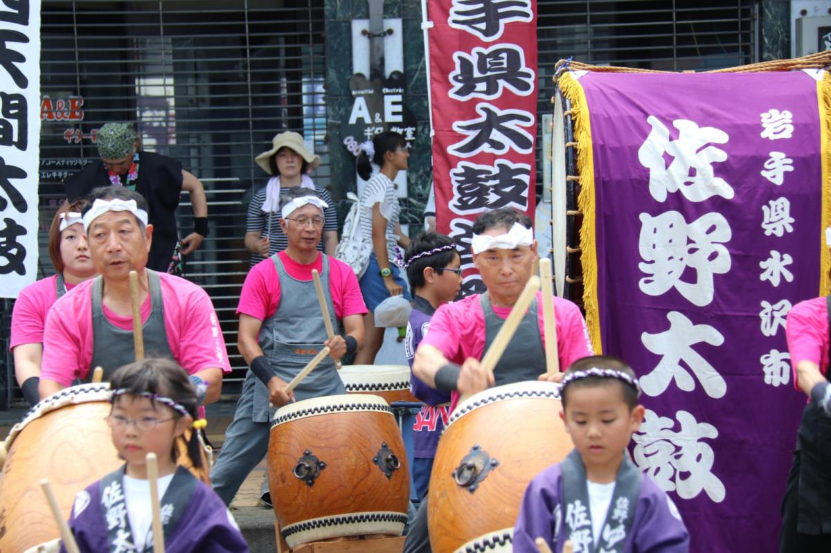 奥州水沢夏まつり2016 子供みこし・地方太鼓・干支和まつり・水沢ざっつぁかまつり 2016/08/06
