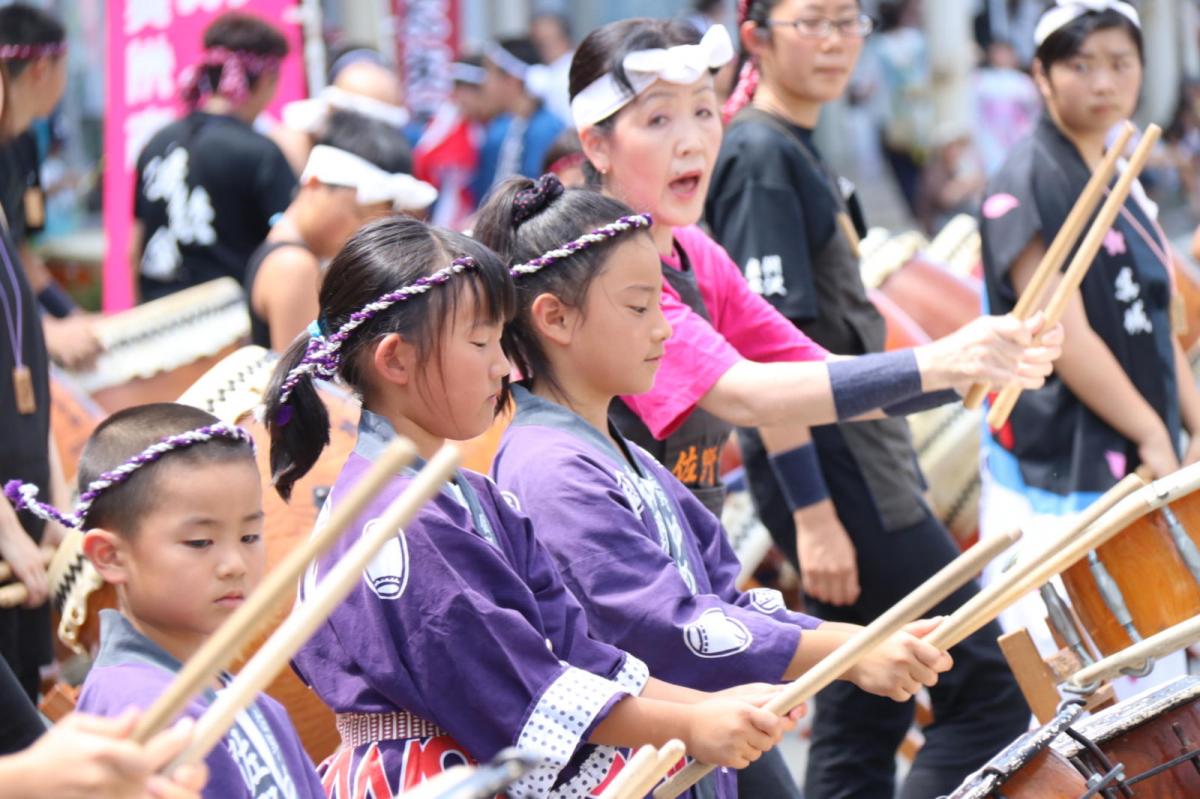 奥州水沢夏まつり2016 子供みこし・地方太鼓・干支和まつり・水沢ざっつぁかまつり 2016/08/06
