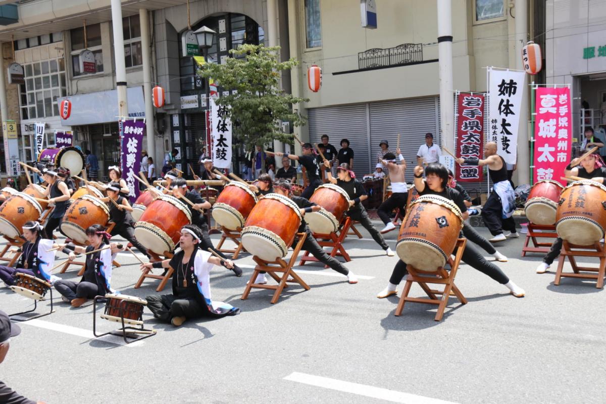 奥州水沢夏まつり2016 子供みこし・地方太鼓・干支和まつり・水沢ざっつぁかまつり 2016/08/06