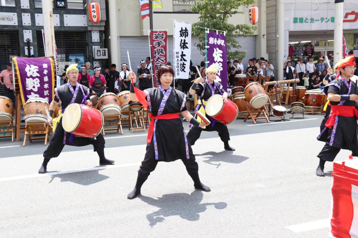 奥州水沢夏まつり2016 子供みこし・地方太鼓・干支和まつり・水沢ざっつぁかまつり 2016/08/06