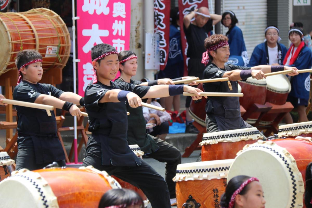 奥州水沢夏まつり2016 子供みこし・地方太鼓・干支和まつり・水沢ざっつぁかまつり 2016/08/06