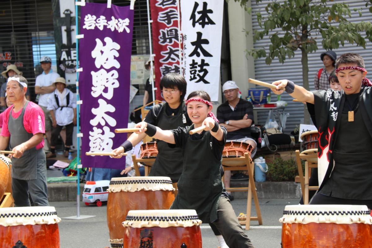 奥州水沢夏まつり2016 子供みこし・地方太鼓・干支和まつり・水沢ざっつぁかまつり 2016/08/06