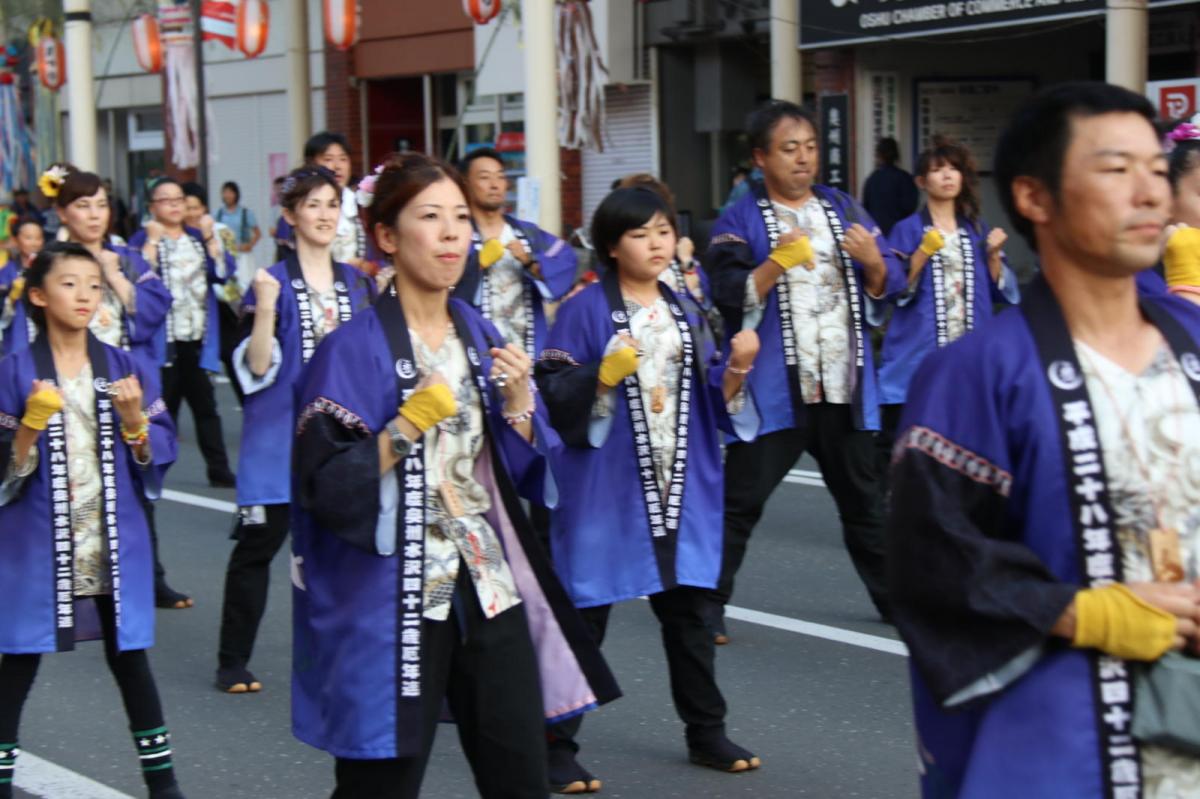 奥州水沢夏まつり2016 子供みこし・地方太鼓・干支和まつり・水沢ざっつぁかまつり 2016/08/06