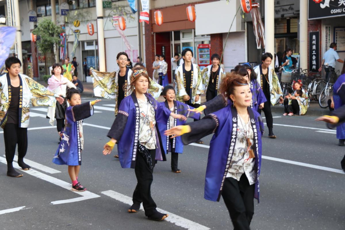 奥州水沢夏まつり2016 子供みこし・地方太鼓・干支和まつり・水沢ざっつぁかまつり 2016/08/06