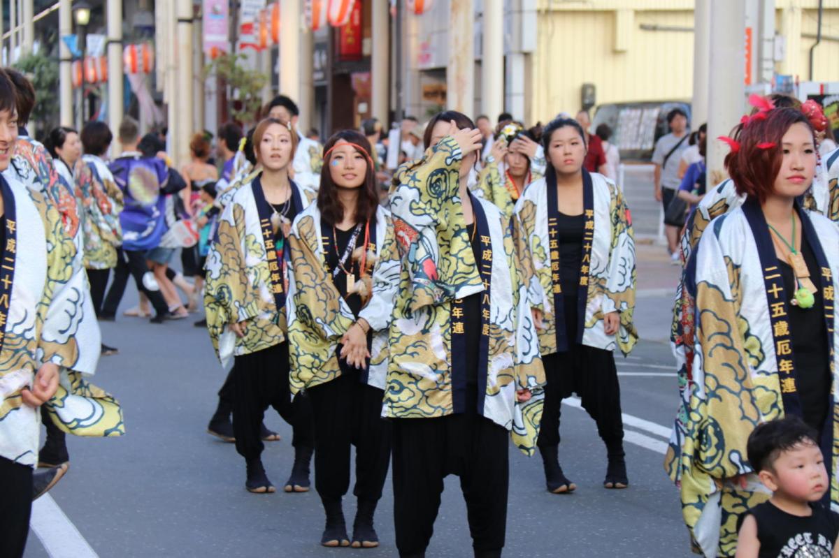 奥州水沢夏まつり2016 子供みこし・地方太鼓・干支和まつり・水沢ざっつぁかまつり 2016/08/06