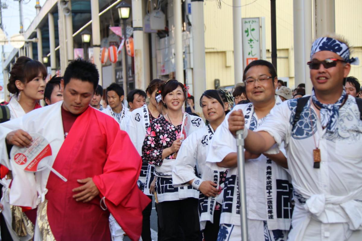 奥州水沢夏まつり2016 子供みこし・地方太鼓・干支和まつり・水沢ざっつぁかまつり 2016/08/06