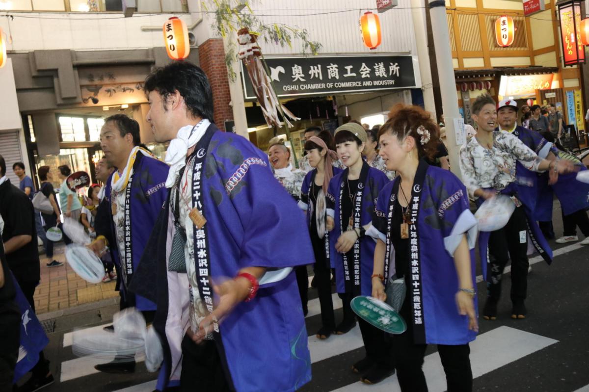 奥州水沢夏まつり2016 子供みこし・地方太鼓・干支和まつり・水沢ざっつぁかまつり 2016/08/06