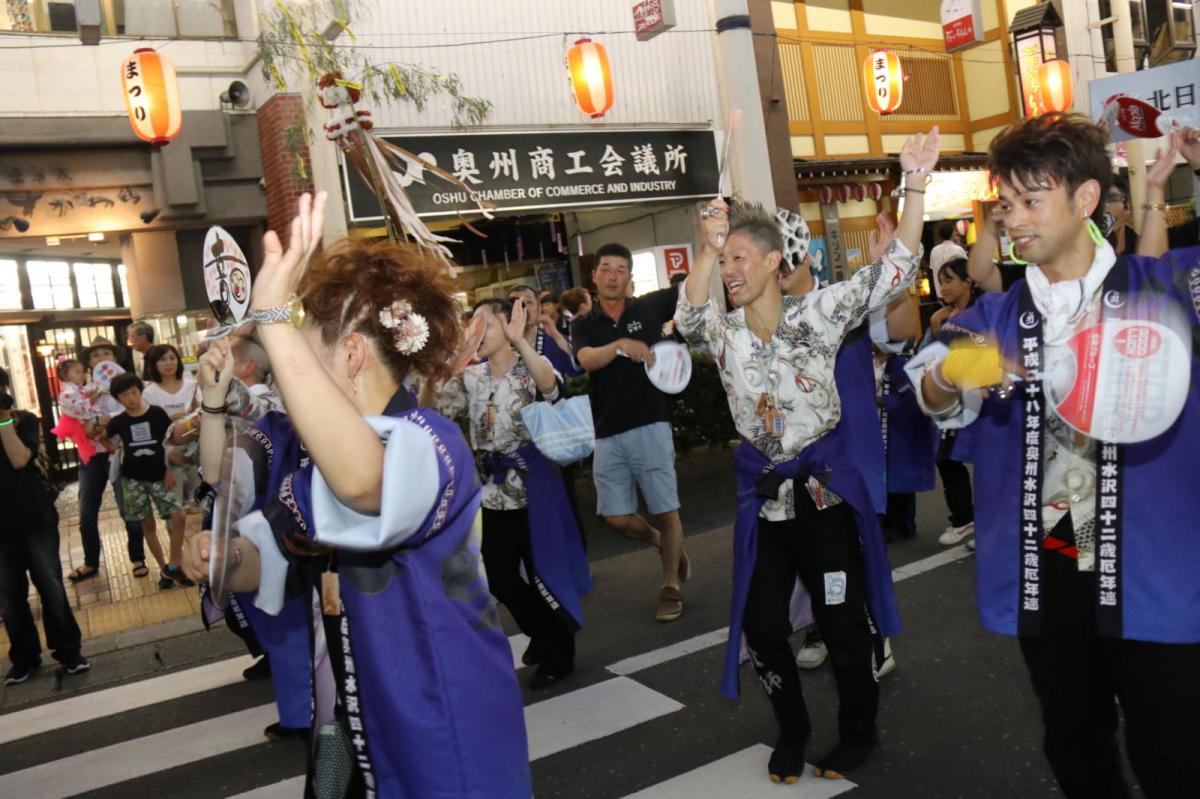 奥州水沢夏まつり2016 子供みこし・地方太鼓・干支和まつり・水沢ざっつぁかまつり 2016/08/06