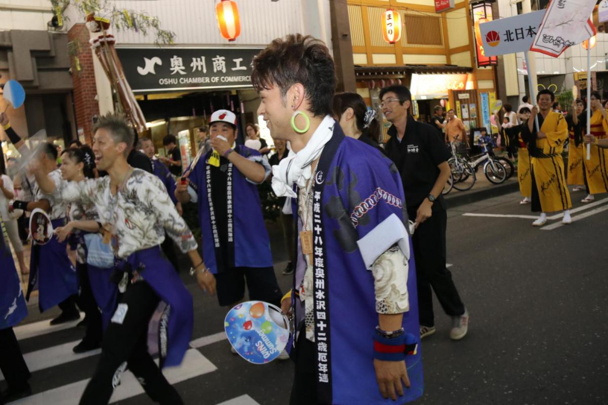 奥州水沢夏まつり2016 子供みこし・地方太鼓・干支和まつり・水沢ざっつぁかまつり 2016/08/06