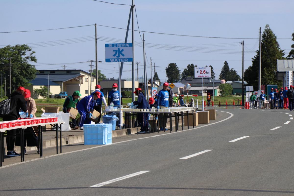 いわて奥州きらめきマラソン2018 フルマラソン5・37.5km給水/10km折り返し 2018/05/20