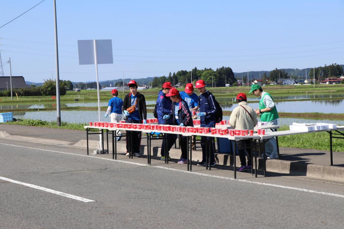 いわて奥州きらめきマラソン2018 フルマラソン5・37.5km給水/10km折り返し 2018/05/20
