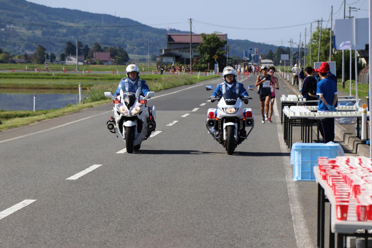 いわて奥州きらめきマラソン2018 フルマラソン5・37.5km給水/10km折り返し 2018/05/20